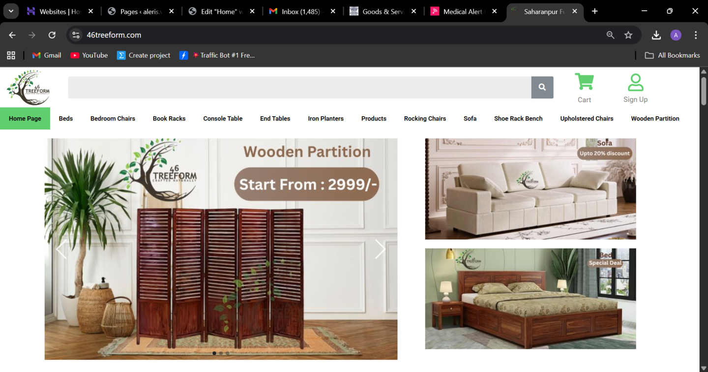 46 Treeform — web design by Aleris